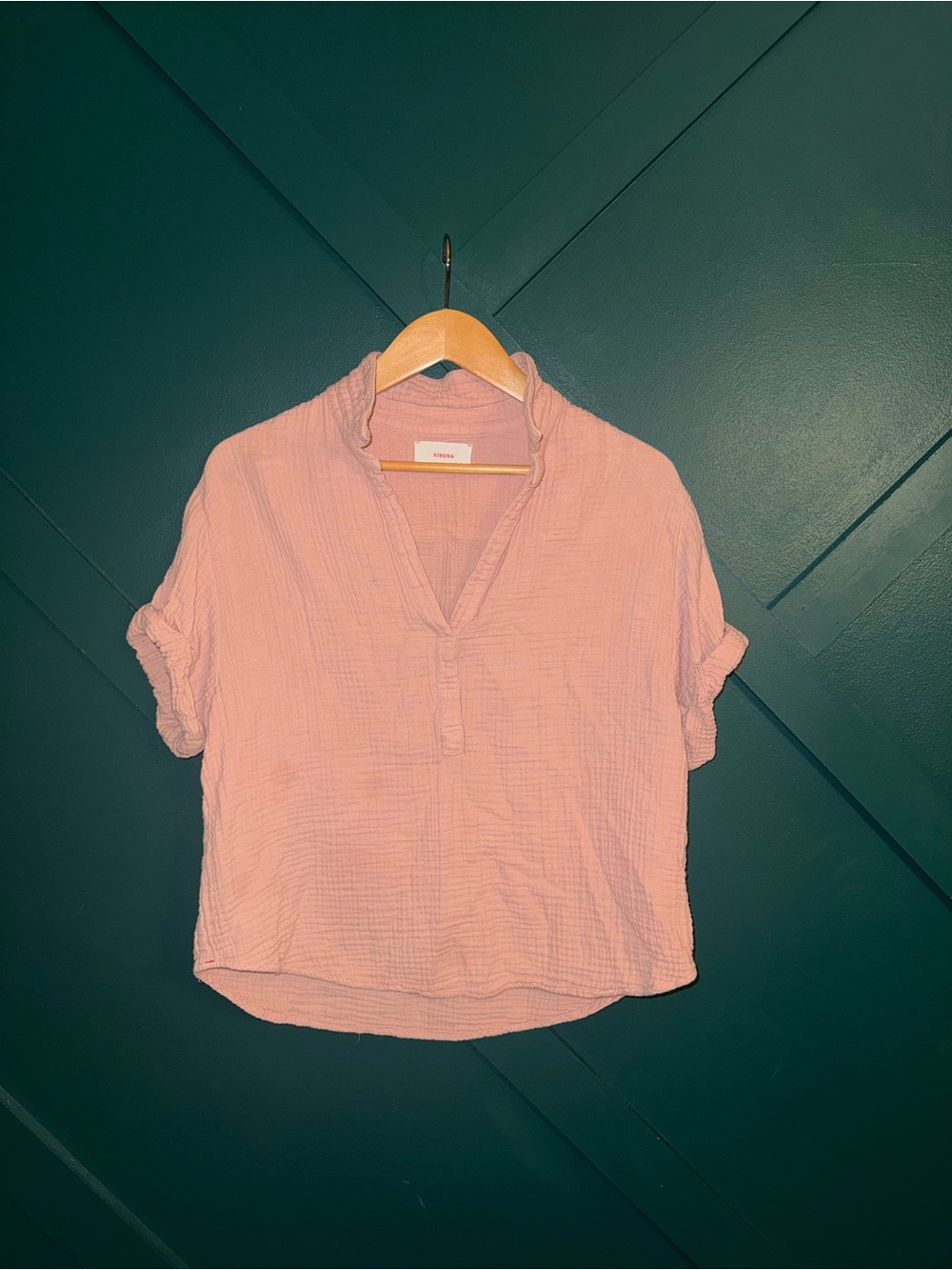Xirena bubble cotton blouse